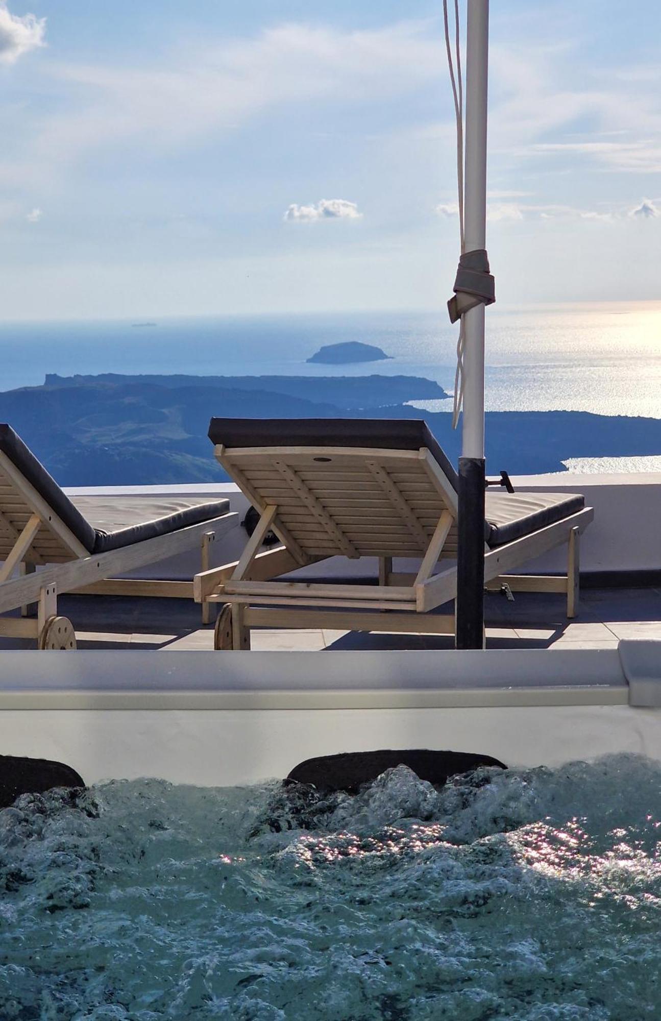 フィロステファニ Karpimo Horizon - Caldera View With Private Hot Tubヴィラ エクステリア 写真