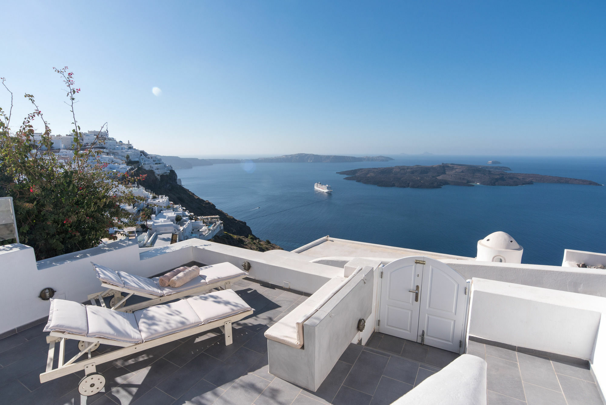 フィロステファニ Karpimo Horizon - Caldera View With Private Hot Tubヴィラ エクステリア 写真