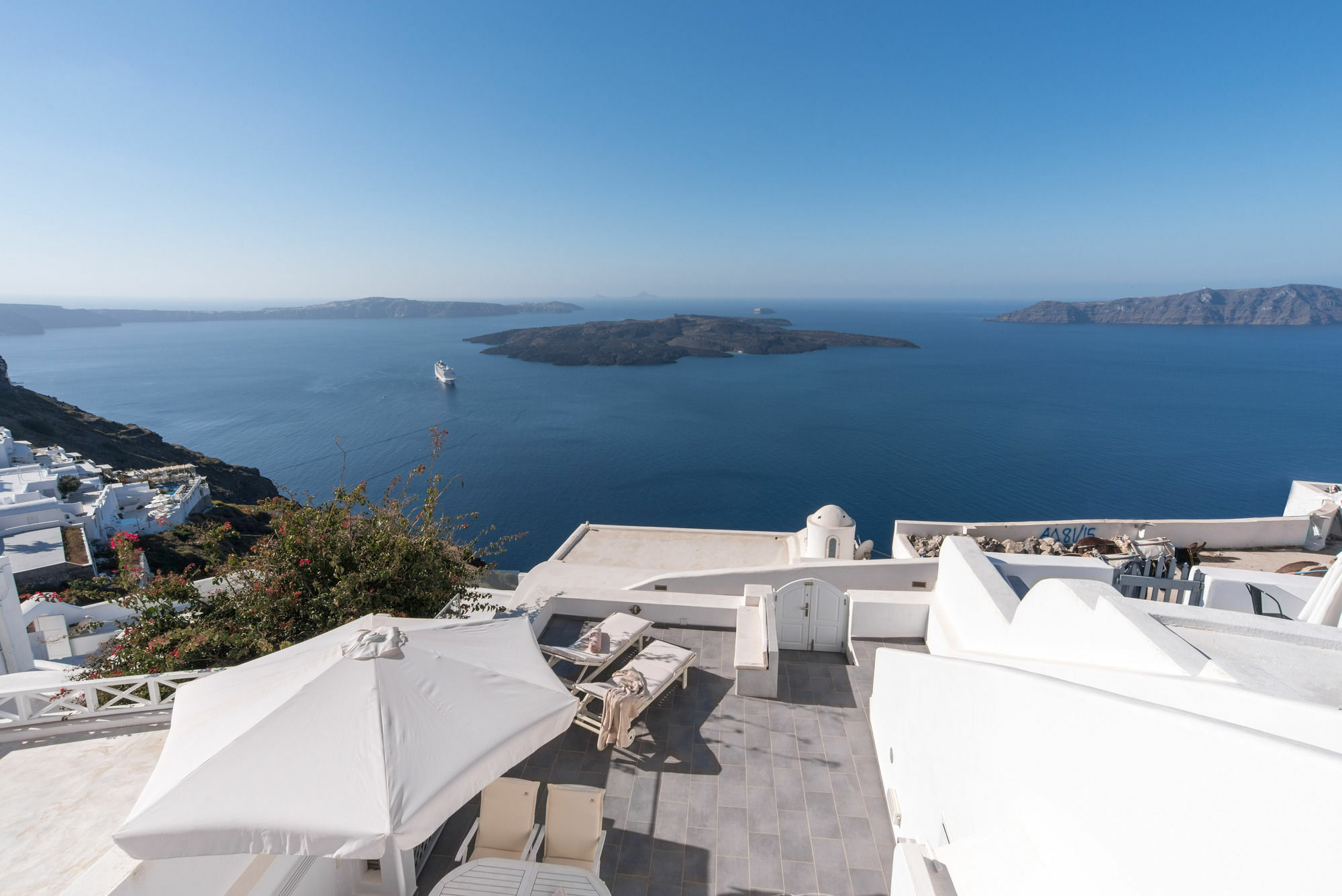 フィロステファニ Karpimo Horizon - Caldera View With Private Hot Tubヴィラ エクステリア 写真